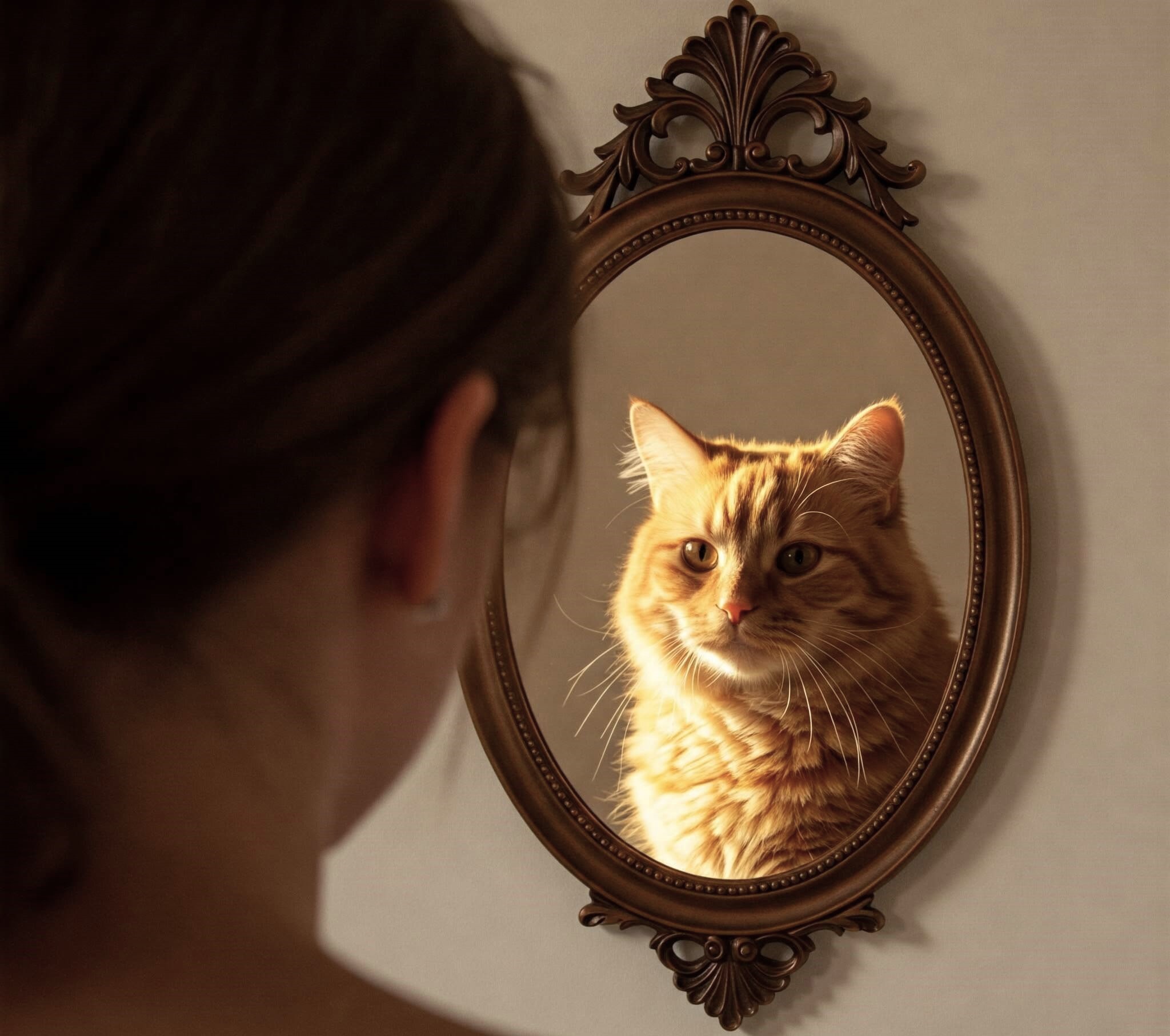 Chat Miroir - Lecture du Comportement